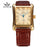 Rectangle Watches Men Gold Automatic Mechanical Wristwatches Men Luxury Business Watch