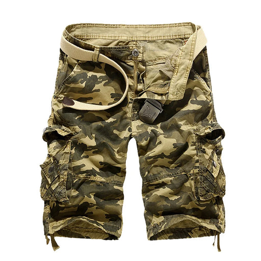 Camouflage Loose Cargo Shorts Men Military Camo Short Pants Homme Cargo Shorts US size