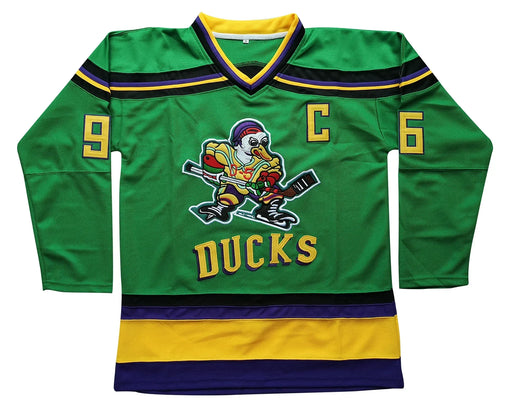 Mighty Ducks Jersey 96 Unisex Movie Ice Hockey 99 Adam Banks Jersey Sport Sweater Stitched Letters Numbers S-XXXL