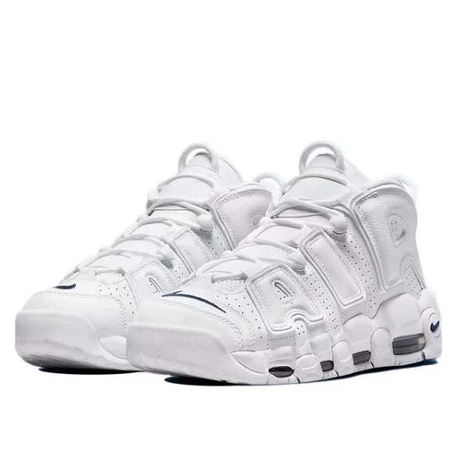 Nike Air More Uptempo shock-absorbing, anti slip, wear-resistant mid top retro basketball shoes men's leather canopy