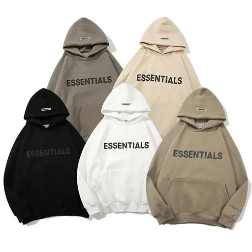 Essentials hoodie 3D rubber lettering logo sweatshirt High quality hip hop loose unisex oversize